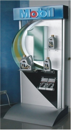 Expositor de enfriador de bebidas iluminado