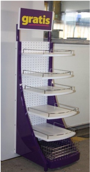 Expositor vitrina de marca premium