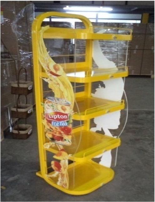 Expositor de enfriador con marca